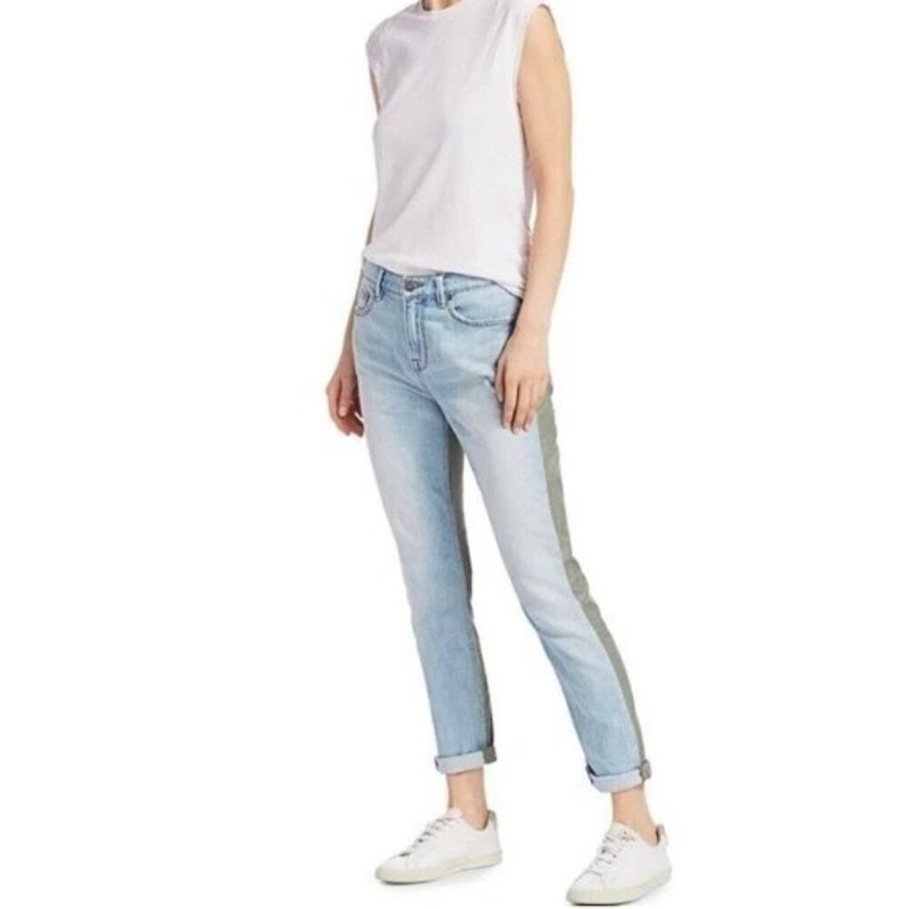 FRAME DENIM Le Beau Cargo‎ Mix Boyfriend Jeans Canteburry Size 26